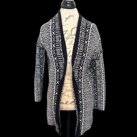 Old Navy Cardigan Size XS Sweater Aztec Open Front Southwestern Tribal Bohemian - Picture 4 of 12
